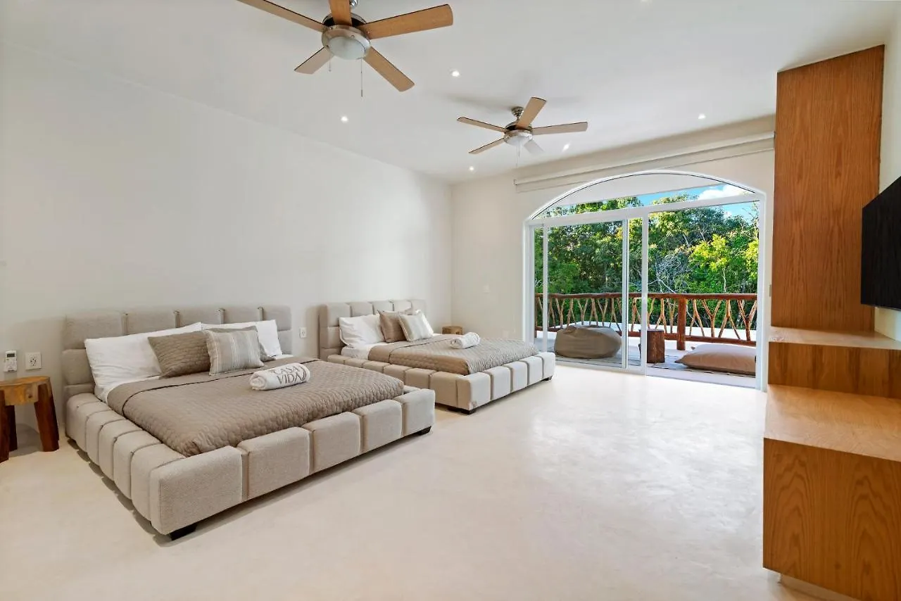 Casa Vida Luxury Villa 6Bd 7Br Sleeps Up To 19 In Aldea Zama 툴룸